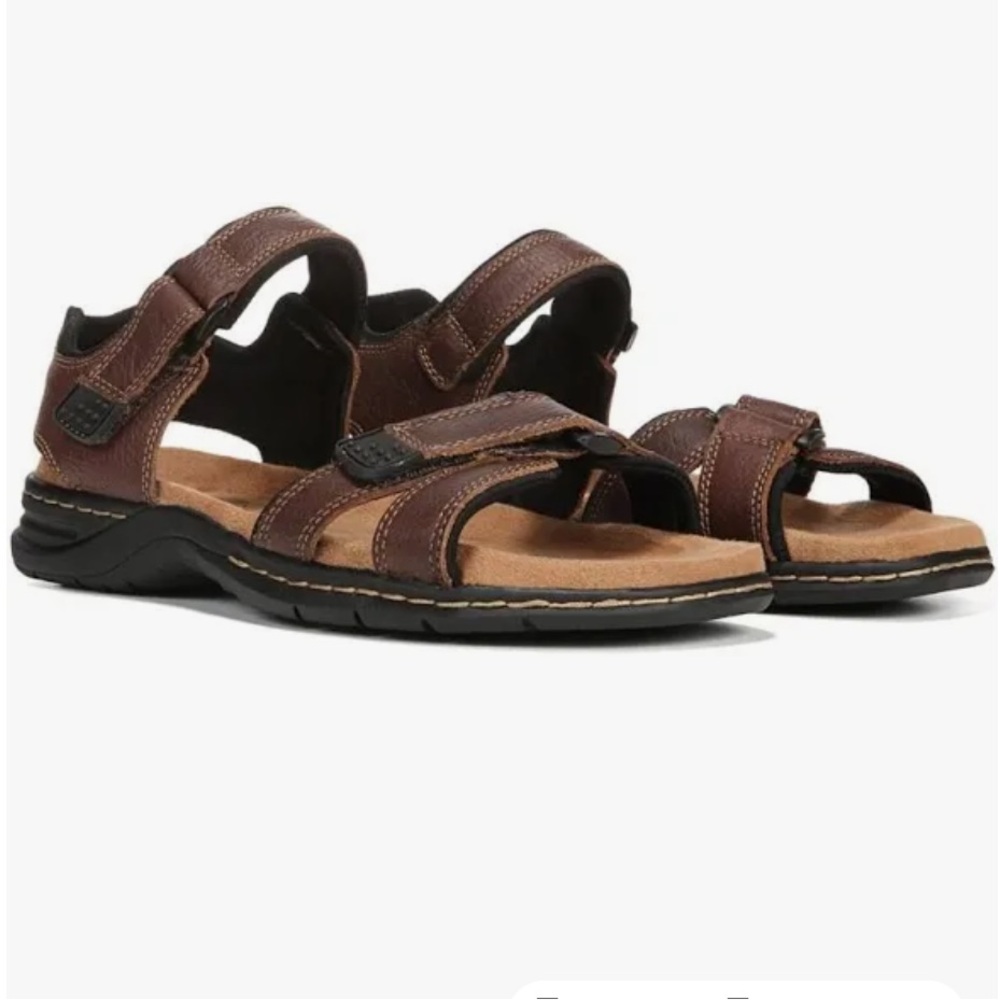 🌸NEW DR SCHOLL’S Gus Men’s Leather Sandal - size 11